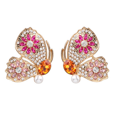 

2019 new arrival fashion BEE Stud Earrings for Women Gold Color bee Statement Earrings Lady Jewelry Female Bijoux