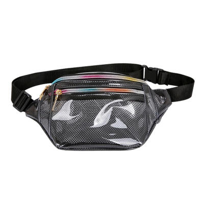 

PVC Transparent Waist Bags Belt Shoulder Fanny Packs Women Chest Handbags