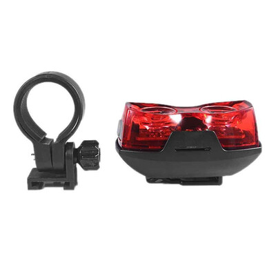 

Red Bicycle LED Indicator Bike Rear Tail Laser Warn Super Light Batteries AAA