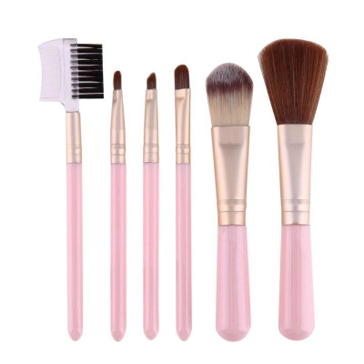 

6pcs Cosmetics Brushes Power Blush Eyebrow Powder Eye Shadow Lip Brushes