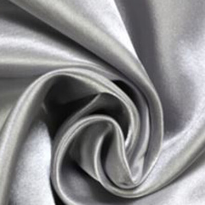 

Satin Curtain Cloth Silky Solid Color Semi-shading Panel Eyelet Livingroom