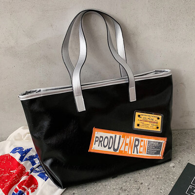 

Single shoulder bag woman 2019 new Korean version 100 simple fashion gas bag large capacity Tote bag