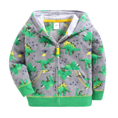 

Autumn Winter Boys Girls Casual Fashion Coat Baby Long Sleeve Printing Hoodie Coats Children Kids Toddler Outerwear