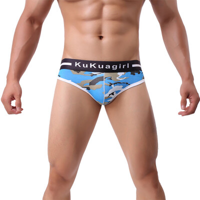 

Mens Camo Shorts Low-rise Boxer Briefs Bulge Pouch Underwear G-strings  M L XL