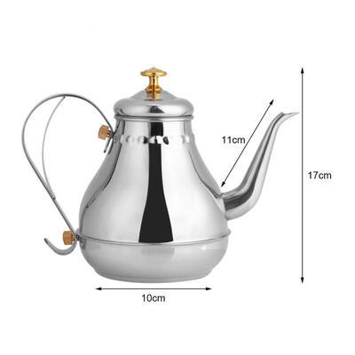 

Greensen 12L Stainless Steel Gooseneck Pour Coffee Drip Kettle Tea Filter Pot Indoor