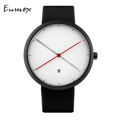 

Qixi Festivals gift translation Enmex European&American temperament mens watch simple creative cross-pointer elegant mens w