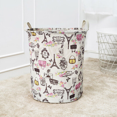 

Siaonvr Waterproof Canvas Laundry Clothes Basket Storage Basket Folding Storage Box A