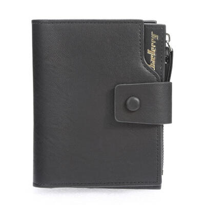 

Baellerry Ultra-thin Clutch Men Leather Coin Purse Zip Wallet Card Holder
