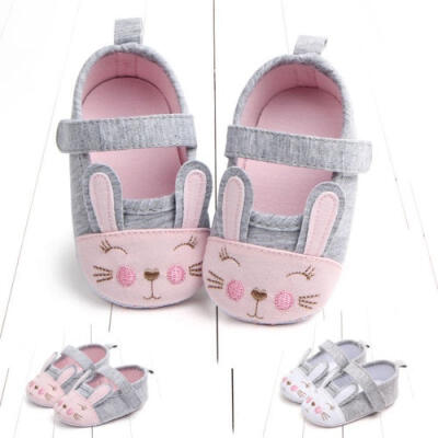 

Cute newborn baby girl rabbit soft-soled sports shoes