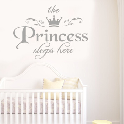 

Gobestart The Princess Decal Living Room Bedroom Vinyl Carving Wall Decal Sticker