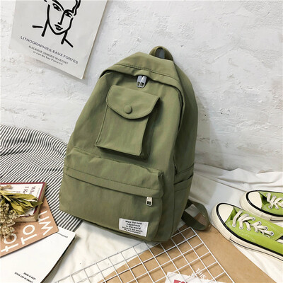 

Ins wind bag female Korean high school students backpack ancient sense of simplicity Mori campus backpack backpack