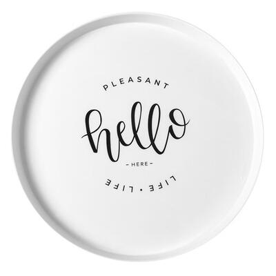 

Nordic Plastic Round Tray Food Fruit Dessert Plate Snack Storage Trays