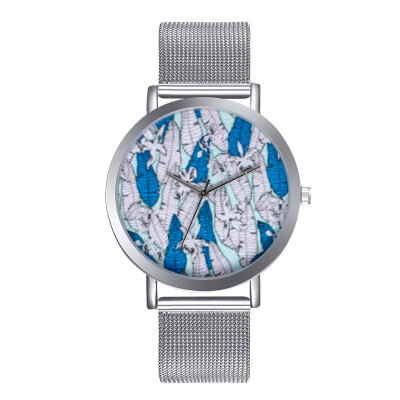 

〖Follure〗Luxury Fashion Lady Stainless Steel Watch Analog Embroidery Quartz Bracelet Watc