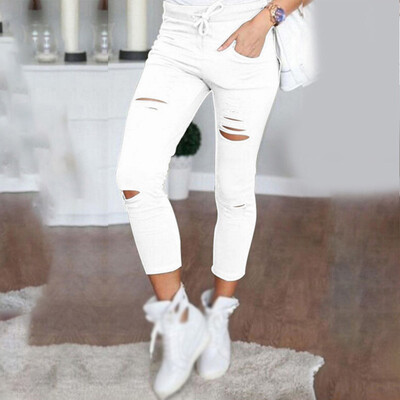 

Women Slim Stretch High Waist Long Pants Leggings Skinny Pencil Trousers