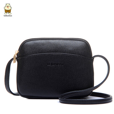 

Womens bag women 2019 new fashion slung bag shoulder soft leather retro pu leather red black bag