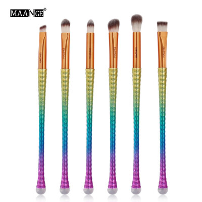 

〖Follure〗New Arrival 6Pc Mermaid Foundation Eyeshadow Contour Eye Lip Makeup Brushes Set