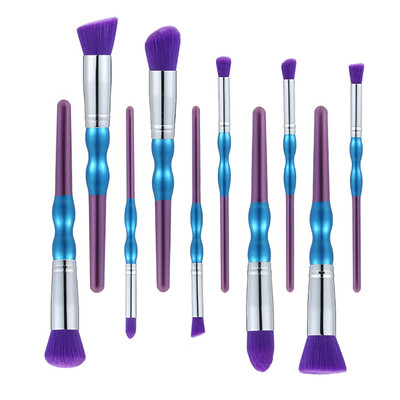 

Toponeto 10 Pcs Gourd Two-color Wooden Handle Special Makeup Brush Set