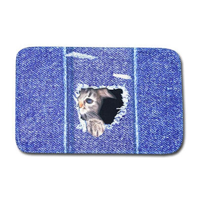 

Cartoon Lovely Cat Dog Floor Mats Indoor Bathroom Kitchen Carpet Living Room Fashion Anti-Slip Doormats