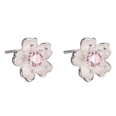 

Earrings Sterling Blossom Earrings Flower Usable Earrings Flower Stud Earrings Best Cherry