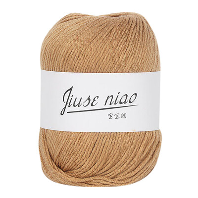 

Siaonvr 1PC 50g Chunky Colorful Hand Knitting Baby Milk Cotton Crochet Knitwear Wool F