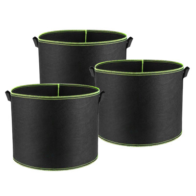 

3-Pack 30 litres8 gallons soft-sided plant pots – Grow bags with soft felt-like texture that promote air root pruning