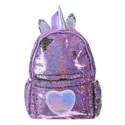 

Cute Heart Sequins Travel Backpacks Women Glitter Shoulder School Bags