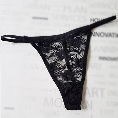

Womens Lace Sexy Sheer Briefs Low Rise T-back Thong Underwear Lingerie Knickers