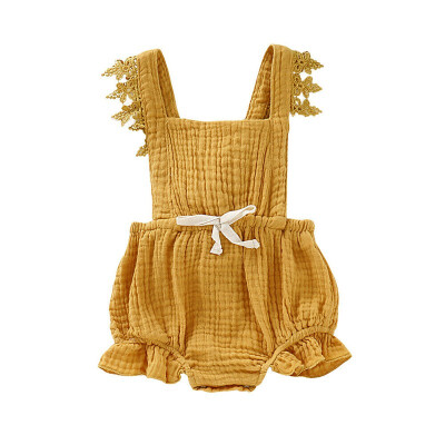 

Summer Toddler Baby Girl Sleeveless Clothes Lace Romper Bodysuit Jumpsuit Cotton Outfit Sunsuit