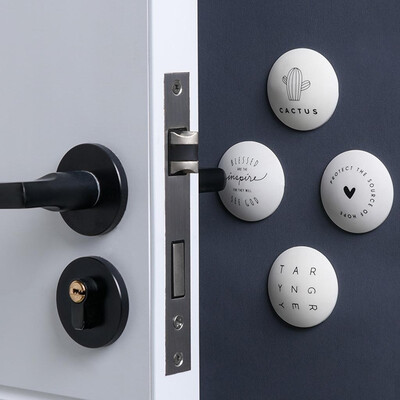 

〖Follure〗Wall Anti-Collision Pad Rubber Sticker Pad Door Lock Protection Pad 4PCS