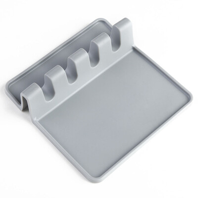 

Kitchen Utensil Silicone Soup Spoon Holder Holder Heat Resistant Spatula Pad