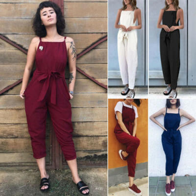 

New Womens Summer Party Jumpsuit Playsuit Bodycon Romper Trousers Clubwear Pants