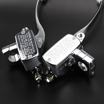 

2pc Chrome Brake Master Cylinder Clutch Levers For Suzuki Intruder 800 1400 1500