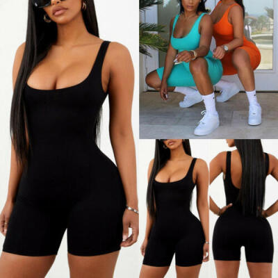 

Women Playsuit Evening Party Cocktail Ladies Jumpsuit Romper Slim Solid Shorts