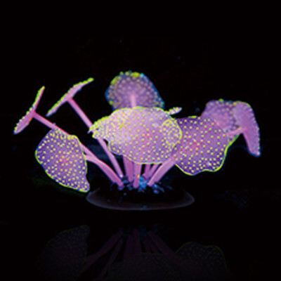 

Siaonvr Aquarium Fish Tank Landscaping Decoration Glow Simulation Coral Plant Ornaments