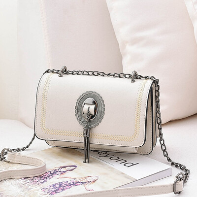 

Autumn ins super hot girl 2018 new fashion Korean version Baitao Chain Girls Single Shoulder Slant Bag Fashion