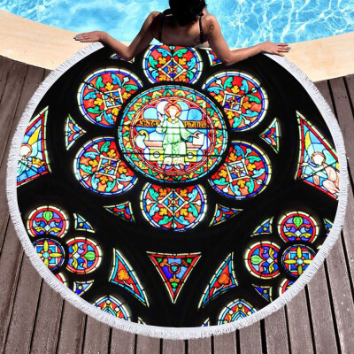 

Toponeto Notre Dame Beach Towel Pool Home Shower Towels Blanket Tablecloth Yoga Mat