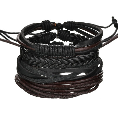 

Manual Bracelet Cowhide Bracelet Fashionable Men&39S Multi-Layer Bracelet Jewelry