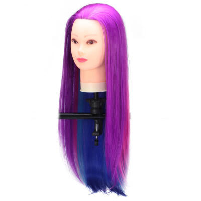 

Greensen Salon Colorful Hairdressing Cutting Hair Training Mannequin Head Makeup Practice Model