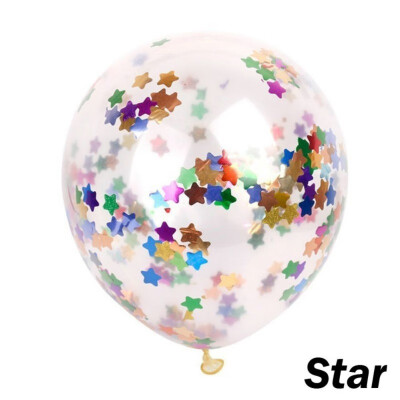 

New Hot 5pcs 12inch Multicolor Confetti Balloon Party Wedding Decoration Christmas Balloons Decoration Birthday Balloon for Kids