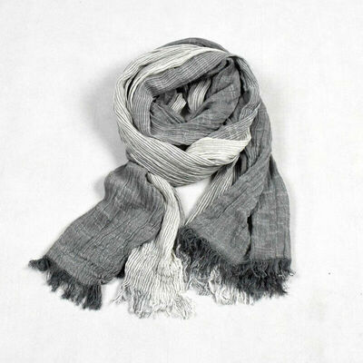 

Women Winter Stripe Cotton Linen Blend Soft Warm Scarf Wrap Shawl Pashmina Lot