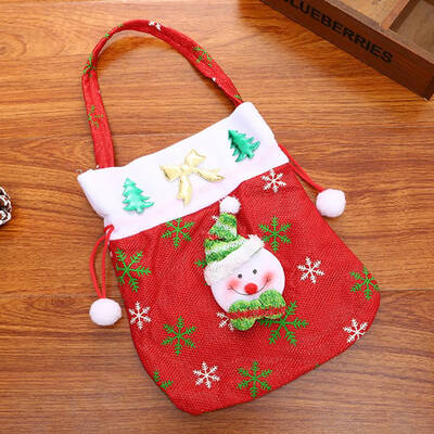 

Christmas Gift Handbag Drawstring Candy Bag Merry Christmas Sweet Candy Bags Present Bag Home Party Xmas Decoration