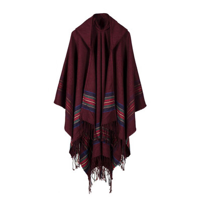 

〖Follure〗Women Winter Knitted Cashmere Poncho Capes Shawl Cardigans Sweater Coat