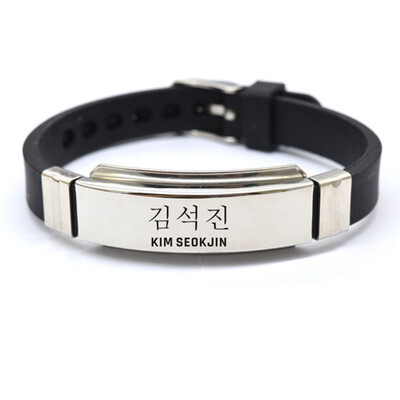 

Kpop BTS Bangtan Boys Bracelet SUGA JIMIN V Wristband Fashion Jewelry for Unisex
