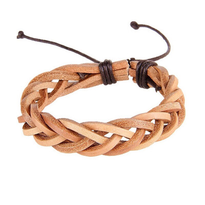 

Handmade multi-skin woven bracelet-brown Womens Bracelet