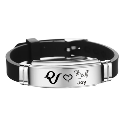 

Kpop Red Velvet Bracelet Wristband Stainless Steel Red Velvet Signature Silicone Bracelet Fashion Jewelry