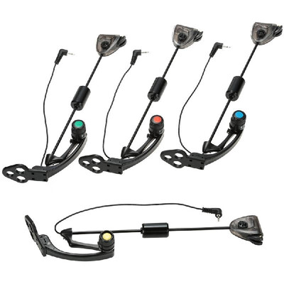 

Lixada 4 PCS Set LED Hanger Sensor Swinger Illuminated Fishing Swingers in Cases Bite Indicator Carp Fishing Wiggler Fishing Tackl