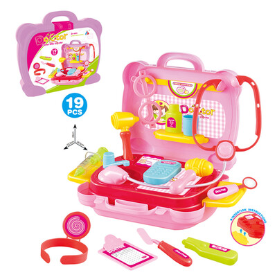 

Tailored 19 Pcs Play Doctor Pretend Medical Set Case Educational Role Play Gift For Kids
