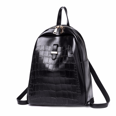 

Ladies Brown PU Leather Backpack Vintage Bagpack Women Backpack for Teens Designer Female Back Pack Girl Backpacks Woman 2018