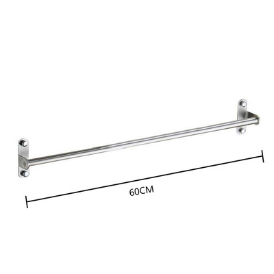 

Wall Mounted Stainless Steel Towels Bar Holder Single Bar Towels Support Bathroom Accessory