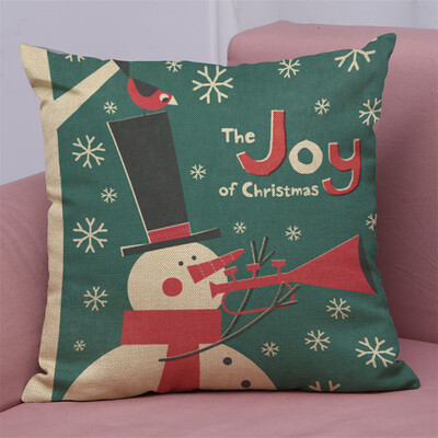 

Tailored New Christmas Cotton Linen Pillow Case Sofa Cushion Cover Home Decor